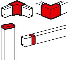 Угол внутренний/внешний/заглушка/накладка для кабель-канала Legrand Metra 60x40мм белый  картинка